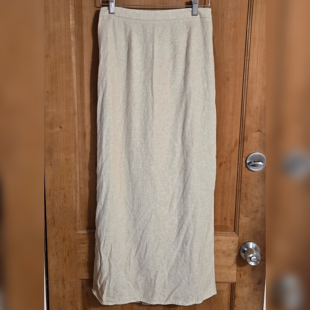 Old Navy Linen Midi Skirt